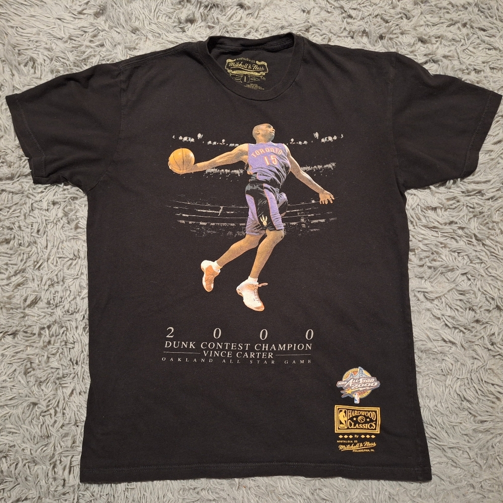 Mitchell & Ness Vince Carter 2000 Dunk Contest Champion T Shirt Size Large